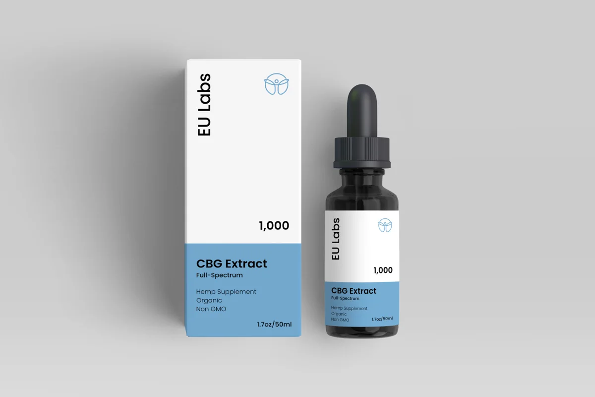 1000mg CBG oil (cannabigerol) bottle and box — CBD Oil Newcastle