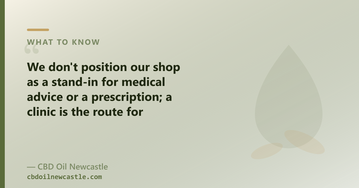 Australian Access Clinics is a clinic for prescription medical cannabis; OTC CBD oil is a different product