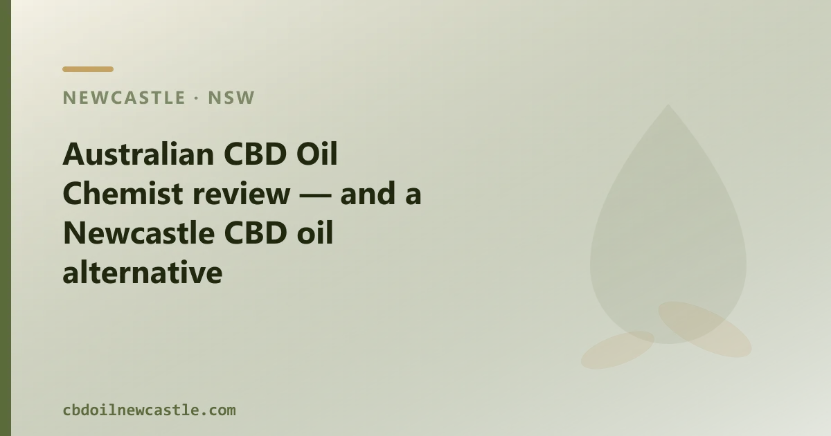 Australian CBD Oil Chemist review — an Australian CBD Oil Alternative