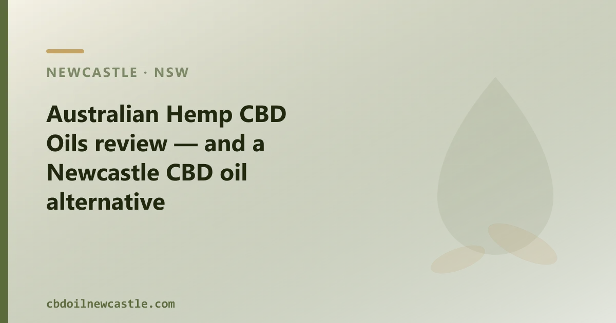 Australian Hemp CBD Oils review — an Australian CBD Oil Alternative