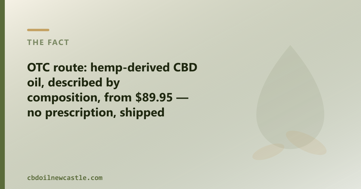 CBD Oil Newcastle ships over-the-counter CBD oil across NSW, no prescription