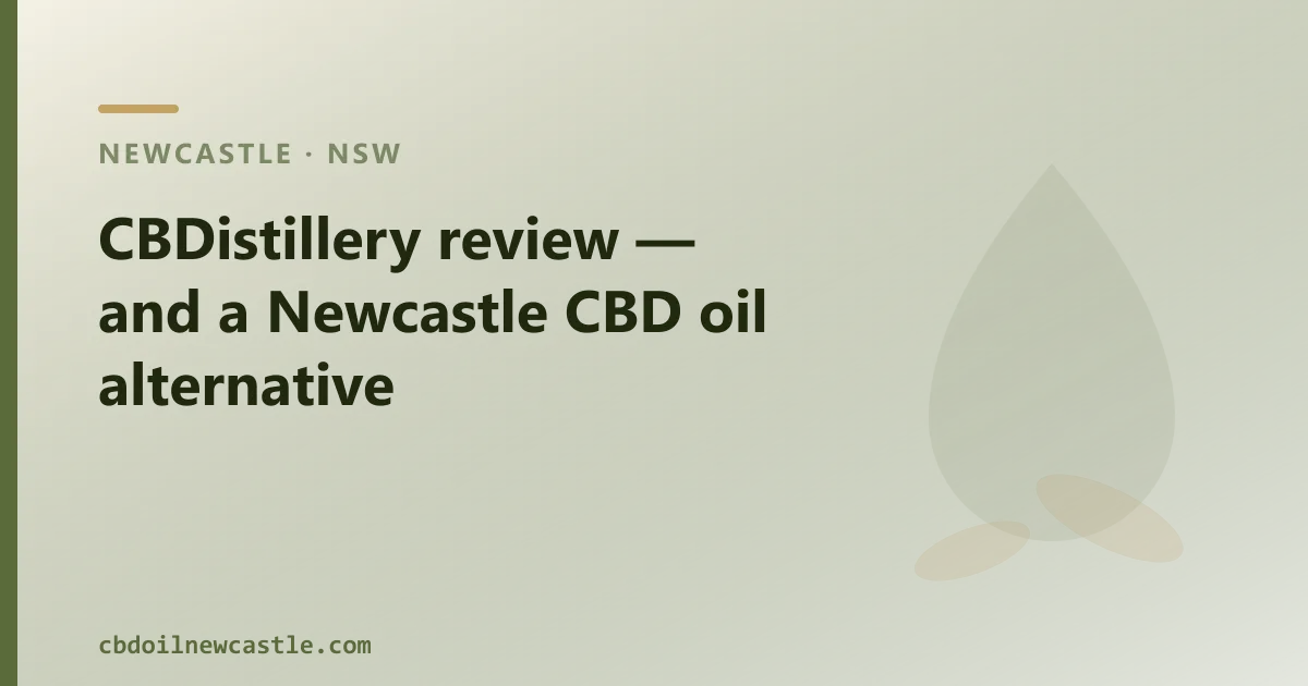 CBDistillery review — an Australian CBD Oil Alternative
