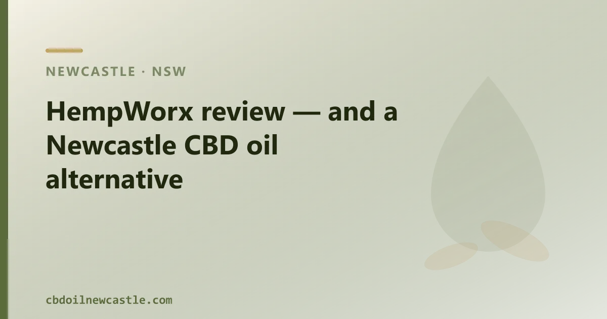 HempWorx review — an Australian CBD Oil Alternative