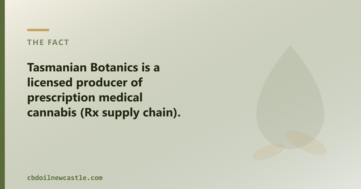 A licensed Rx producer and an OTC CBD oil shop are two different routes, for different needs